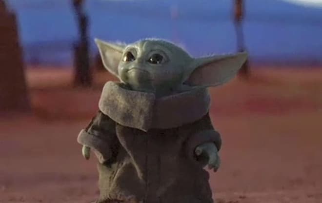 Baby Yoda meme template