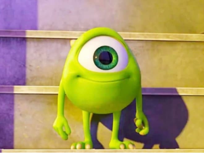 Kid Mike Wazowski meme template