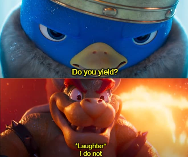 King Penguin's «Do You Yield?» meme template