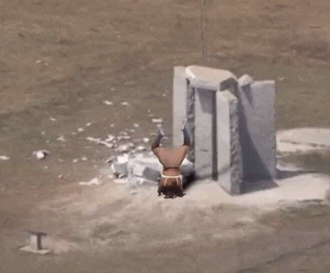 Georgia Guidestones meme template