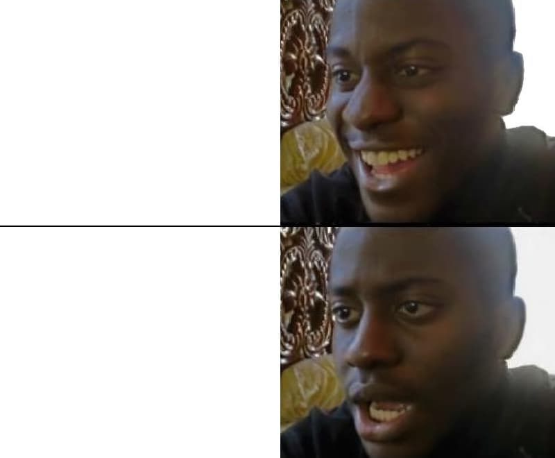 Disappointed Black Guy meme template
