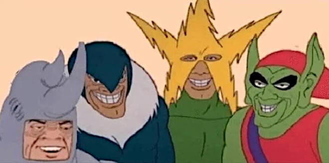 Me and the Boys meme template