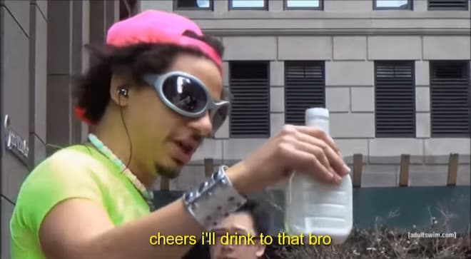Cheers I'll Drink to That Bro meme template