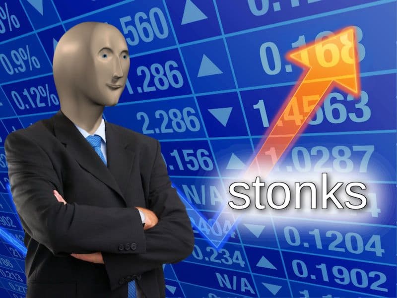 Stonks meme template