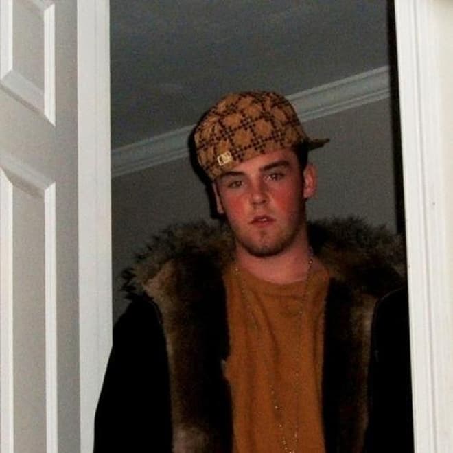 Scumbag Steve meme template