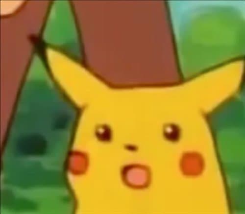Surprised Pikachu meme template