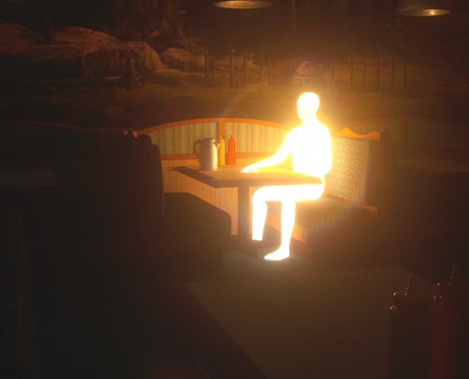 Glowing Man meme template