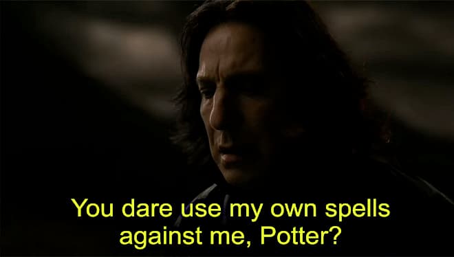 You Dare Use My Own Spells Against Me meme template
