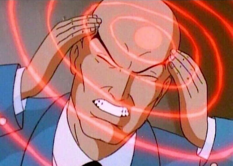 Professor X's Mind Rays meme template
