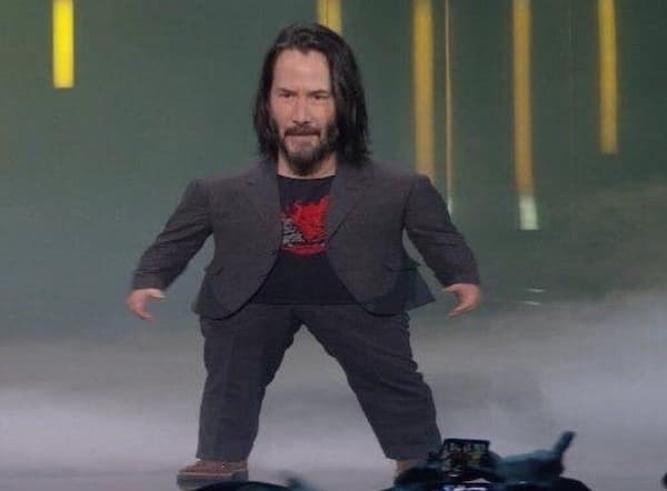 Short Keanu Reeves meme template